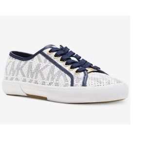 Michael Kors Boerum Sneaker in White/Navy